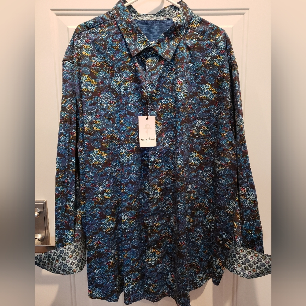 ROBERT GRAHAM Mens 4XL dress shirt NWT